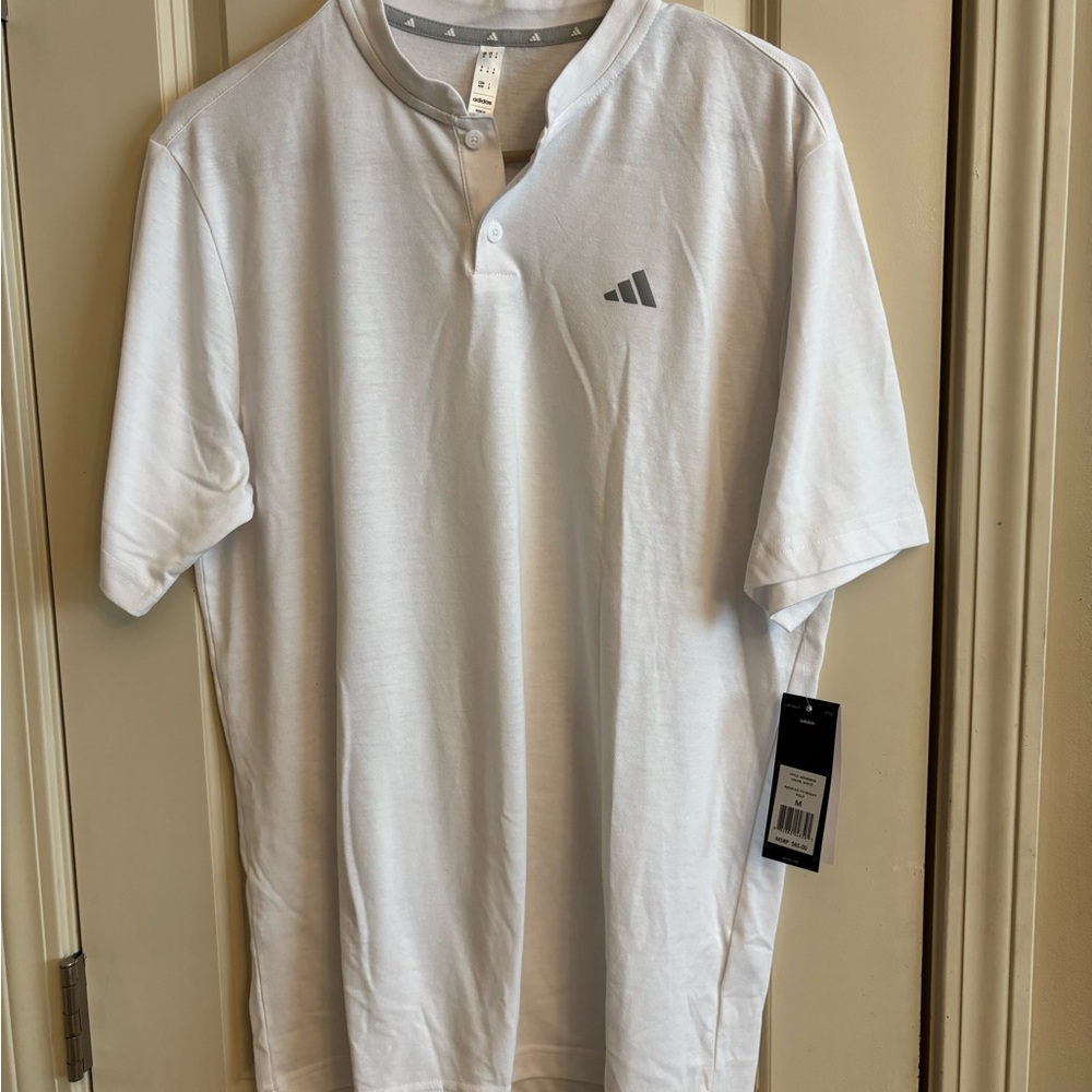Adidas Men's Classic White Polo Size M (New)